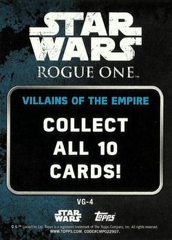 2017 Topps Star Wars Rogue One Series 2 - Villains of the Galactic Empire #VG-4 C2-B5 Back