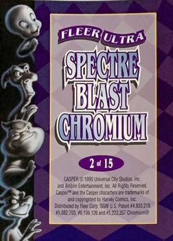 1995 Ultra Casper - Spectre-Blast #2 Casper Back
