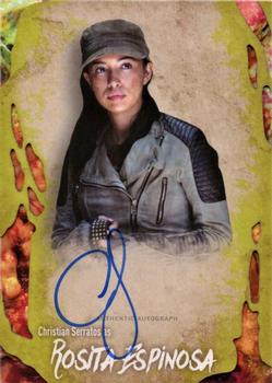 2016 Topps The Walking Dead Survival Box - Autographs Infected #NNO Christian Serratos Front