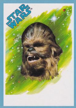 2017 Topps Star Wars 1978 Sugar Free Wrappers - Blue #NNO Chewbacca Front
