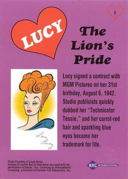 1995 KRC International Lucy: Moments & Memories #1 The Lion's Pride Back