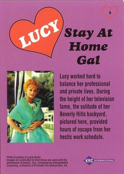 1995 KRC International Lucy: Moments & Memories #4 Stay At Home Gal Back