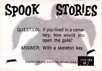 1961 Leaf Spook Stories #1 1961 - I must have overslept a couple of years! Back