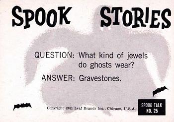 1961 Leaf Spook Stories #25 Oh! Oh! Now I really put my foot in it! Back