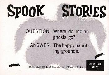 1961 Leaf Spook Stories #27 My, what big tonsils you have! Back