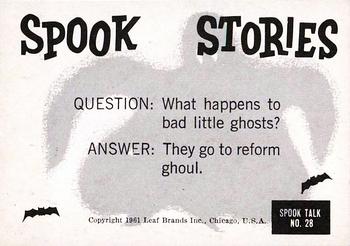 1961 Leaf Spook Stories #28 I paid for dance lessons - so let's dance Back