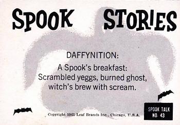1961 Leaf Spook Stories #43 I said 