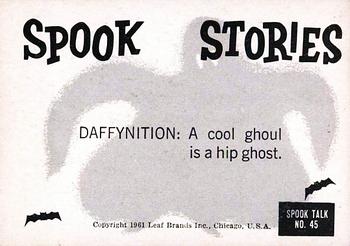 1961 Leaf Spook Stories #45 I can't marry you Baby - I've got a career! Back