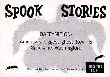 1961 Leaf Spook Stories #51 But this is the new look Back