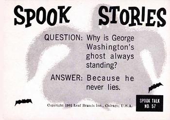 1961 Leaf Spook Stories #57 I think we dug too deep Back