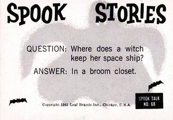 1961 Leaf Spook Stories #68 Gee, Pop - I don't want to get a haircut! Back