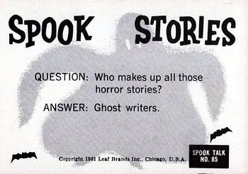 1961 Leaf Spook Stories #85 Make up your mind - I'm tired of moving furniture! Back