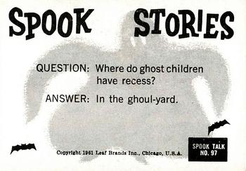 1961 Leaf Spook Stories #97 Wow! I thought you said this pool was heated! Back