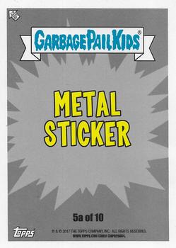2017 Topps Garbage Pail Kids Battle of the Bands #5a Zombie Robbie Back