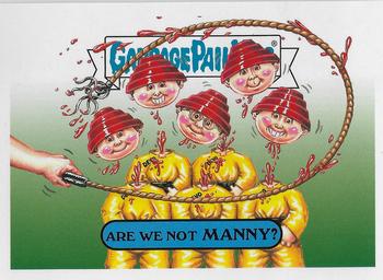 2017 Topps Garbage Pail Kids Battle of the Bands #1a Are We Not Manny? Front