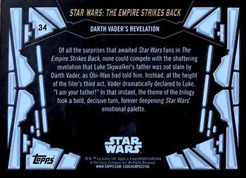 2017 Topps Star Wars 40th Anniversary - Green #34 Darth Vader's Revelation Back