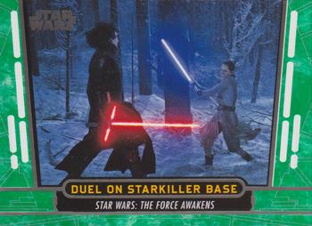 2017 Topps Star Wars 40th Anniversary - Green #58 Duel on Starkiller Base Front