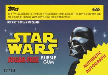 2017 Topps Star Wars 1978 Sugar Free Wrappers - Autographs #NNO Dickey Beer / Scout Trooper Back