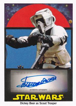 2017 Topps Star Wars 1978 Sugar Free Wrappers - Autographs #NNO Dickey Beer / Scout Trooper Front