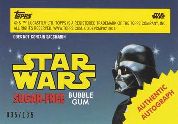 2017 Topps Star Wars 1978 Sugar Free Wrappers - Autographs #NNO John Ratzenberger / Bren Derlin Back