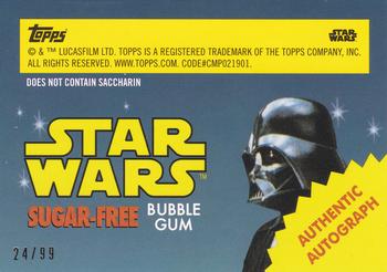 2017 Topps Star Wars 1978 Sugar Free Wrappers - Autographs #NNO Mark Capri / Officer M'Kae Back