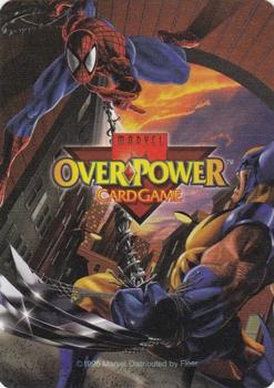 1996 Ultra Marvel Onslaught - Overpower Hero #1 Dark Beast Back