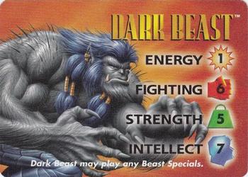 1996 Ultra Marvel Onslaught - Overpower Hero #1 Dark Beast Front