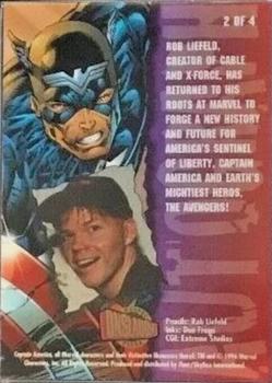 1996 Ultra Marvel Onslaught - Autographs #2 Captain America Back
