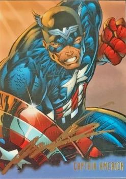 1996 Ultra Marvel Onslaught - Autographs #2 Captain America Front