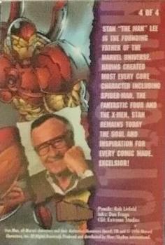 1996 Ultra Marvel Onslaught - Autographs #4 Iron Man Back