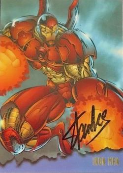 1996 Ultra Marvel Onslaught - Autographs #4 Iron Man Front