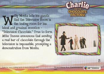 2005 ArtBox Charlie and the Chocolate Factory - 2-Disc Deluxe Edition DVD Cards #5 Mumbler! Back