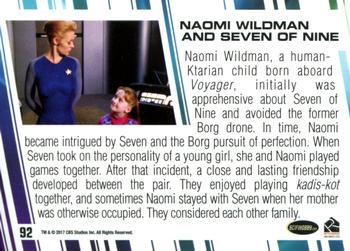 2017 Rittenhouse Women of Star Trek 50th Anniversary #92 Naomi Wildman Back