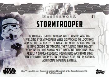 2017 Topps Star Wars Masterwork #51 Stormtrooper Back