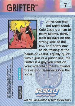 1995 WildC.A.T.s Action Figure Cards #7 Grifter Back