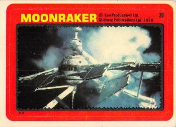 1979 O-Pee-Chee Moonraker - Stickers #20 Exploding Space Station Front