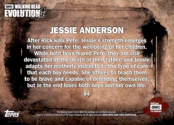 2017 Topps The Walking Dead: Evolution #84 Jessie Anderson Back