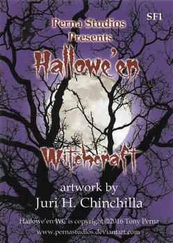 2016 Perna Studios Hallowe'en Witchcraft - Spot Foil Chase Cards #SF1 Juri H. Chinchilla Back