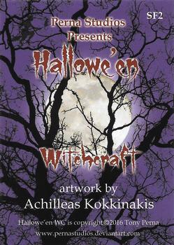 2016 Perna Studios Hallowe'en Witchcraft - Spot Foil Chase Cards #SF2 Achilleas Kokkinakis Back