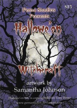 2016 Perna Studios Hallowe'en Witchcraft - Spot Foil Chase Cards #SF3 Samantha Johnson Back
