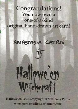 2016 Perna Studios Hallowe'en Witchcraft - Artist Sketch Cards #NNO Anastasia Catris Back