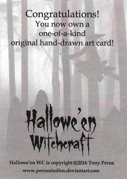 2016 Perna Studios Hallowe'en Witchcraft - Artist Sketch Cards #NNO Danielle Gransaull Back