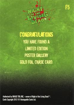 2012 Unstoppable Night of the Living Dead - Poster Gallery #F5 George A. Romero's Horror Masterpiece... Back