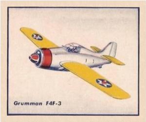 1938 Shelby Gum Fighting Planes (R47) #2 Grumman F4F-3 Front