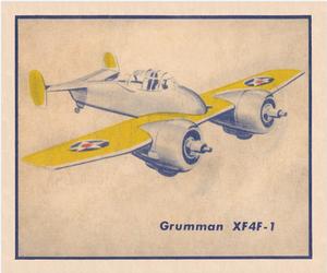 1938 Shelby Gum Fighting Planes (R47) #15 Grumman XF4F-1 Front