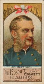 1890 Recruit Generals of the Civil War (N377) #NNO Hugh J. Kilpatrick Front
