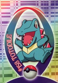 2001 Topps Pokemon Johto (UK) - Sticker cards #NNO Totodile Front