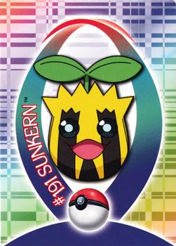 2001 Topps Pokemon Johto (UK) - Sticker cards #NNO Sunkern Front