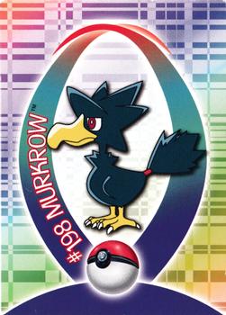 2001 Topps Pokemon Johto (UK) - Sticker cards #NNO Murkrow Front