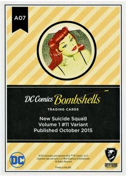 2017 Cryptozoic DC Comics Bombshells #A07 New Suicide Squad - Volume 1 #11 Back